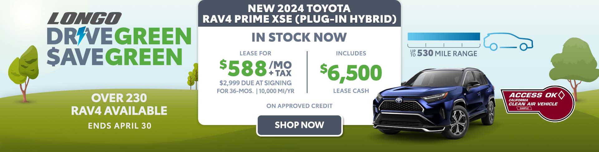 Lease a new 2024 Toyota RAV4 Prime XSE